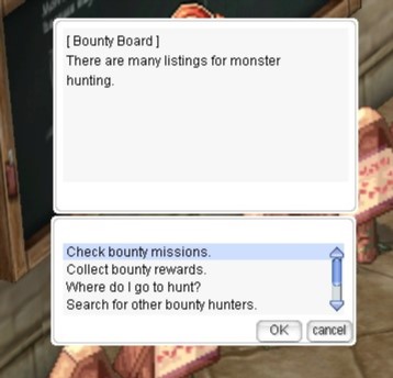 Hunting Board interface