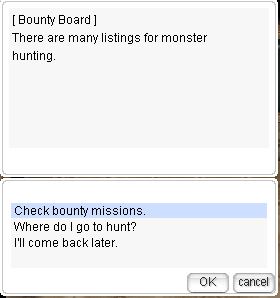 Hunting Board interface